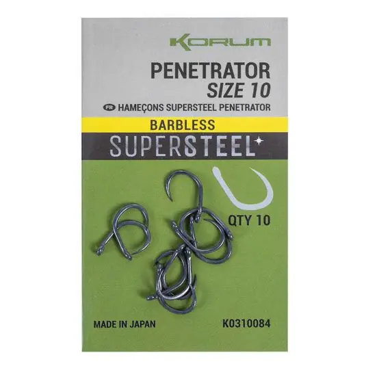 Cumpărături sigure Carlige Korum Penetrator Hook Barbless Nr.12