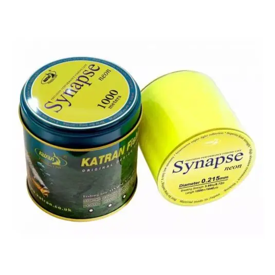 Fir monofilament Katran Synapse Neon 0.25mm/5.2kg/1000m Cel mai vândut