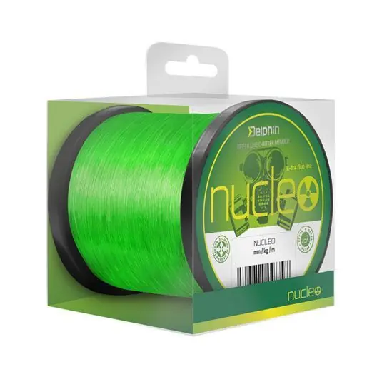 Preț promoțional Fir monofilament Delphin Nucleo Verde Fluo, 0.30mm/7.7kg/1200m