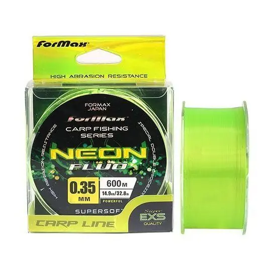 Calitate înaltă Fir monofilament Formax Carp Neon Fluo 0.28mm/10.3kg/600m