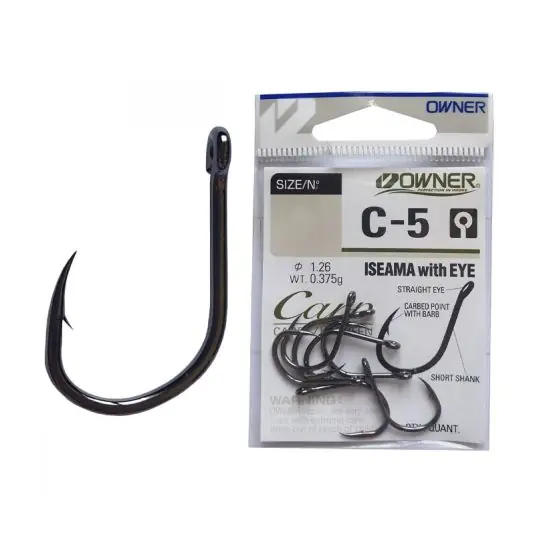 Chilipir Carlige Owner C-5 Carp Iseama with Eye Nr.12
