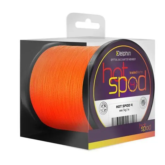 Fir textil Delphin HotSpod 4x Orange 0.14mm/9.1kg/300m Ultima șansă