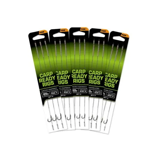 Carlige legate Fox EOS Barbless Ready Rigs Wide Gape Nr.8 Promoție