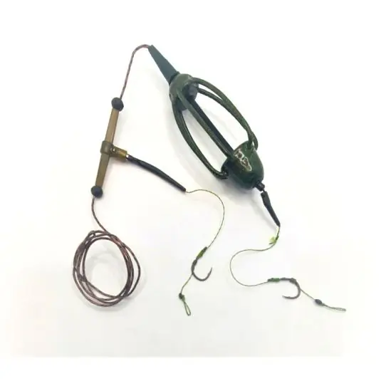 Calitate înaltă Montura Smax Leadcore 2 Hooks Rig Nr.6/55g