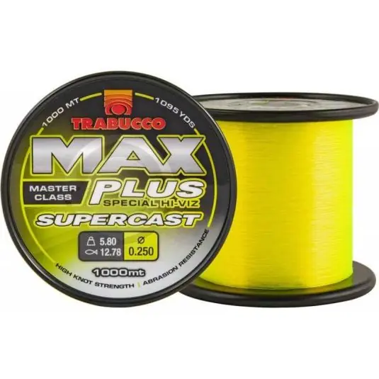 Cel mai bun preț Fir monofilament Trabucco Max Plus Line Supercast 0.25mm/5.80kg/1000m