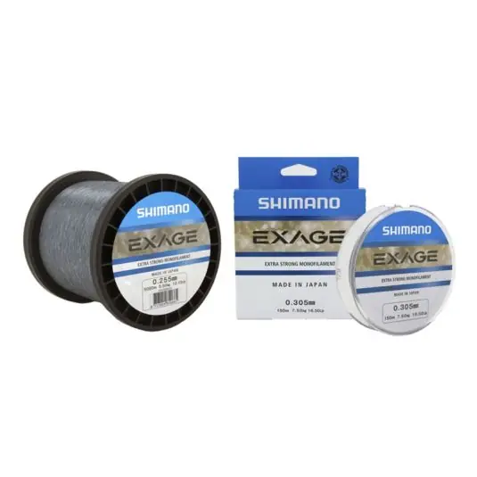 Fir monofilament Shimano Exage Line Steel Grey 0.185mm/2.9kg/300m Cel mai vândut
