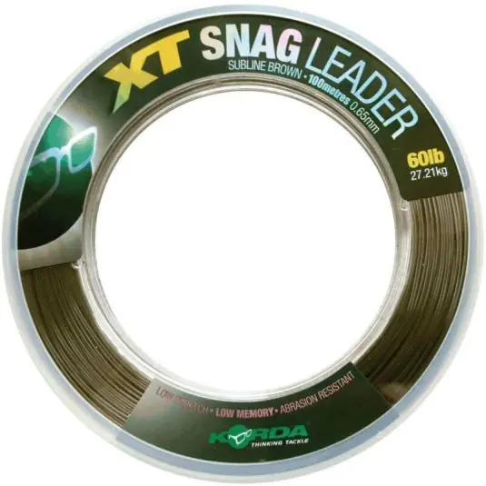 Retur gratuit Fir monofilament Korda XT Snag Leader 0.65mm/27.2kg/100m