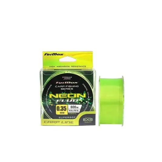 Fir monofilament Formax Carp Neon Fluo Galben 0.32mm/13.3kg/600m Discount