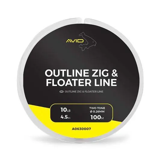 Ultima șansă Fir monofilament Avid Carp Outline Zig & Floater Line 10lb/100m