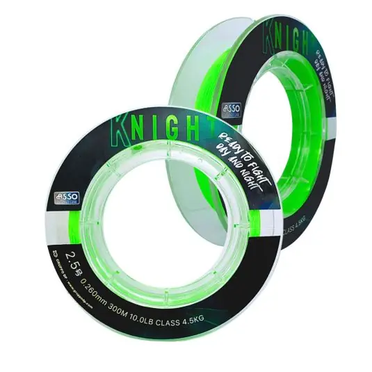 Cel mai vândut Fir monofilament Asso Knight Fluorescent Chartreuse 0.235mm/3.6kg/300m