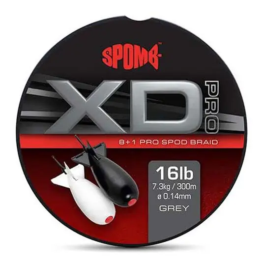 Discount Fir textil Spomb Pro Braid Grey 0.14mm/16lbs/300m