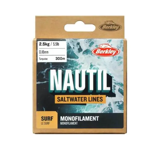 Fir monofilament Berkley Nautil Surf Turquoise 0.40mm/10.8kg/300m Expediere rapidă