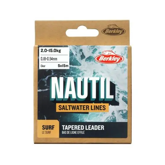 Vezi acum Fir monofilament Berkley Nautil Surf Tapered Leader 0.20-0.57mm/5x15m
