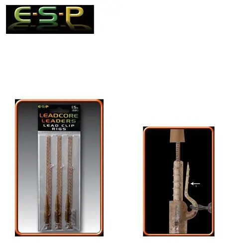 Cel mai bun preț ESP Montura Leadcore Leaders Lead Clips - Weedy Green