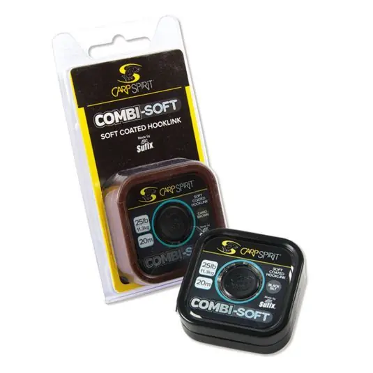 Cumpărături sigure Fir textil Carp Spirit Combi Soft Black Silt, 20lb/20m