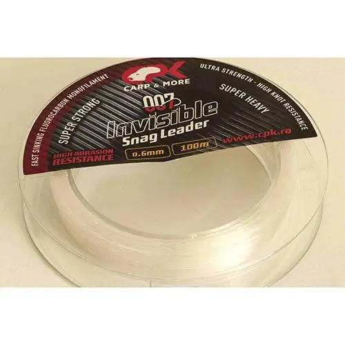 Fir fluorocarbon CPK Invisible Snag Leader 0.60mm/100m Disponibil imediat