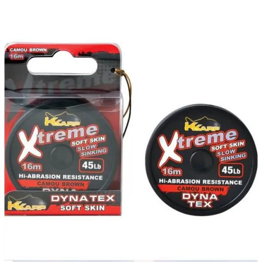 Fir textil K-Karp Dynatex Xtreme Soft Skin 25lb/16m - Camo Green Cel mai bun preț