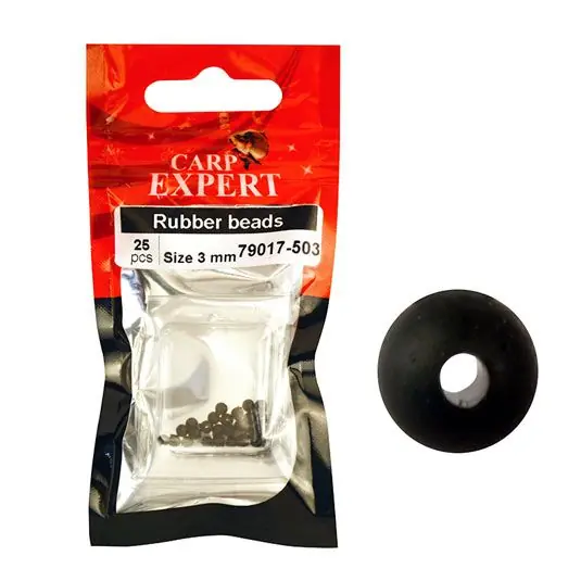 Reducere extra Bile de cauciuc Carp Expert Rubber Beads Black 6mm