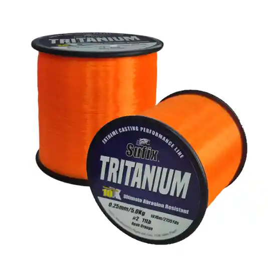 Fir monofilament Sufix Tritanium Neon Orange 0.37mm/9kg/895m Ofertă