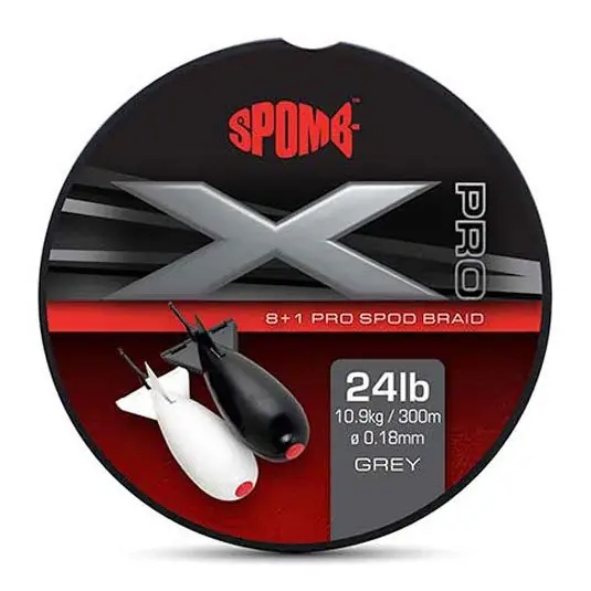 Fir textil Spomb Pro Braid Grey 0.18mm/24lbs/300m Doar azi