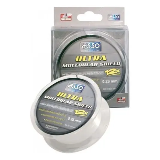 Ofertă Fir monofilament Asso Ultra Molecular Shield White 0.22mm/7.30kg/150m