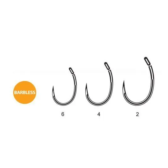 Carlige Carp Spirit Round Curve Barbless Nr.4 Cumpără online