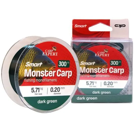 Lichidare de stoc Fir monofilament Carp Expert Smart Monster Carp Mono Dark Green 0.35mm/16.68kg/300m