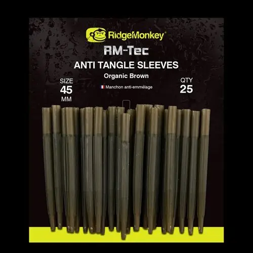 RidgeMonkey RM-Tec Anti-Tangle Sleeve Organic Brown - Long Cel mai bun preț
