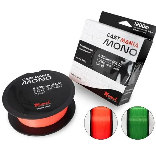 Fir monofilament Momoi Cast Mania Mono Wasabi Green 0.261mm/5.37kg/1200m Cumpără online