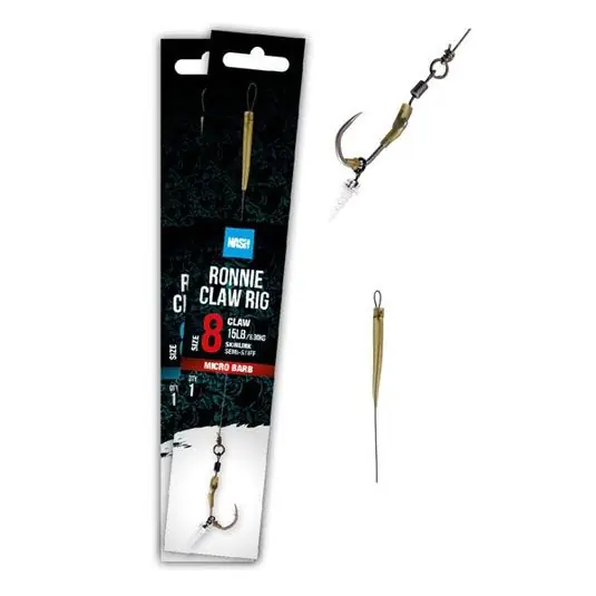 Montura Nash Ronnie Claw Rig Barbed Nr.6 Super ofertă