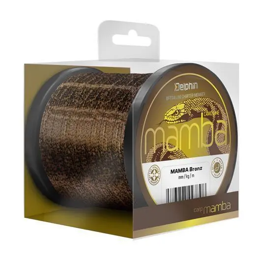 Fir monofilament Delphin Mamba Carp Bronz 0.30mm/7kg/1200m Premium