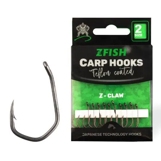 Carlige ZFish Z-Claw Teflon Hooks Nr.2 Super ofertă