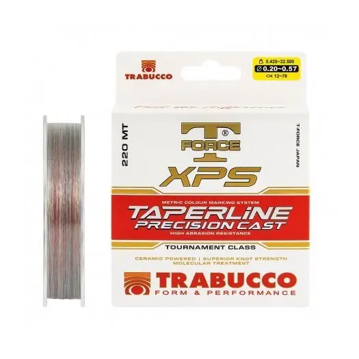 Fir monofilament Trabucco T-Force XPS Taperline Precision 0.20-0.57mm/5.42-12kg/220m Reducere de preț
