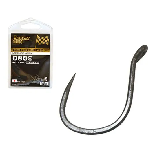 Carlige Benzar Mix Concourse Method Pro Carp Barbless Nr.10 Transport gratuit