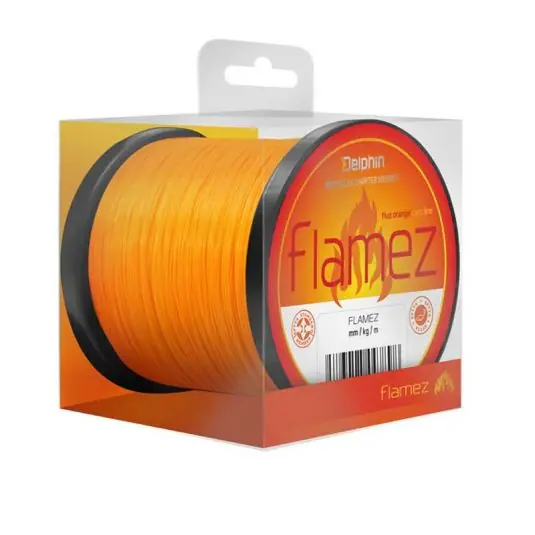 Expediere rapidă Fir monofilament Delphin Flamez Fluo Orange 0.35mm/8.6kg/1100m