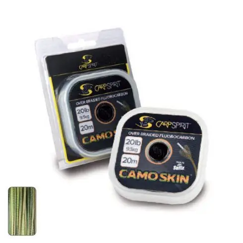 Ultima șansă Fir textil Carp Spirit Camo Skin Hooklink 20lb/20m Weed Green