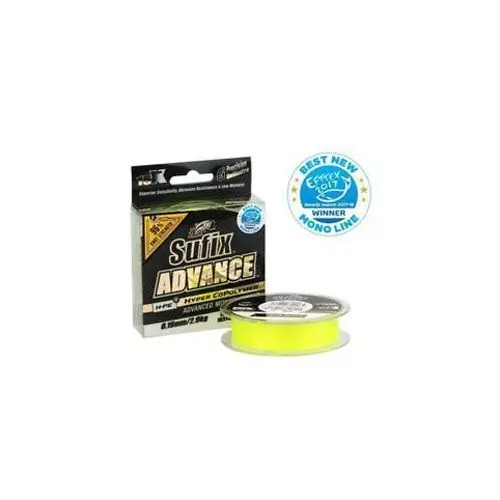 Cel mai bun preț Fir monofilament Sufix Advance 0.25mm/6.1kg/300m/Hi-Vis Yellow