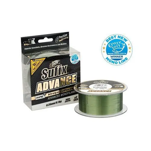 Comandă acum Fir monofilament Sufix Advance 0.18mm/3.4kg/300m/Green