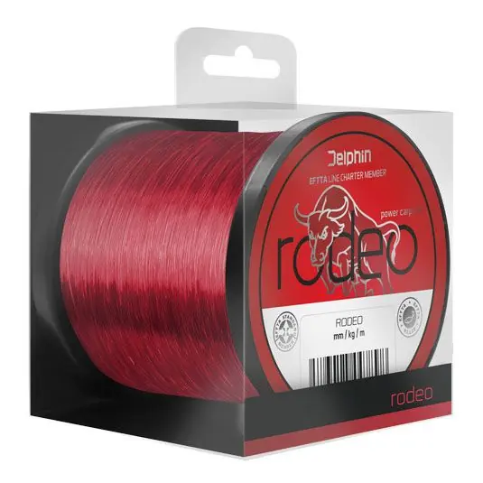 Cumpărături sigure Fir monofilament Delphin Rodeo Rosu 0.28mm/6.4kg/600m