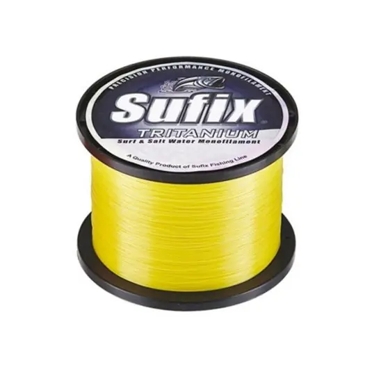Reduceri Fir monofilament Sufix Tritanium Neon Gold 0.25mm/4.2kg/1950m