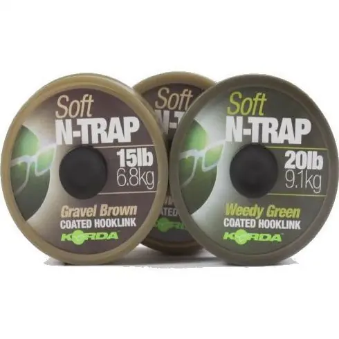 Ofertă specială Fir textil Korda N-Trap Soft Coated 20lb, 20m - Silt
