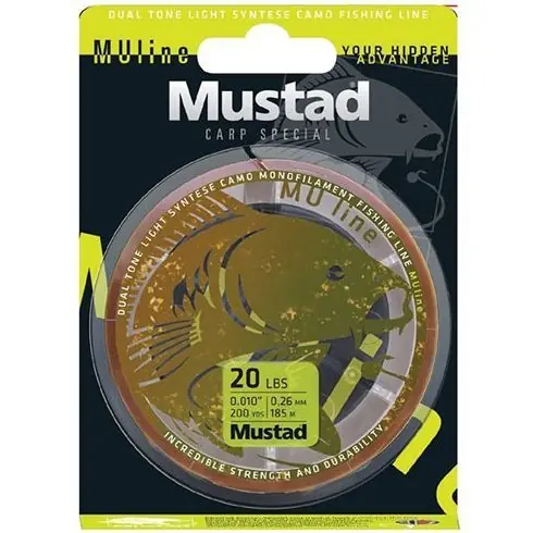 Fir monofilament Mustad Carp Special 0.26mm/4.5kg/1200m Retur ușor