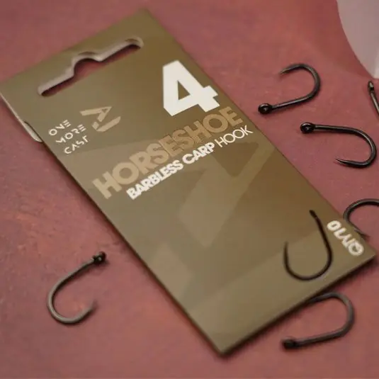 Expediere rapidă Carlige One More Cast Horseshoe Carp Hook Barbless Nr.4