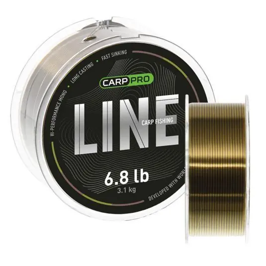 Calitate înaltă Fir monofilament Carp Pro Carp Fishing Line Camo 0.309mm/1000m