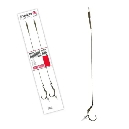 Carlige legate Trakker Ronnie Rig Micro Barbed Nr.8 Transport gratuit
