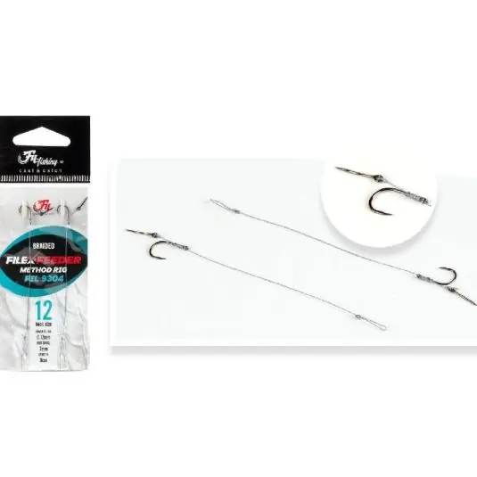 Carlige legate Filfishing Filex Method Rig Nr.12 Cel mai vândut