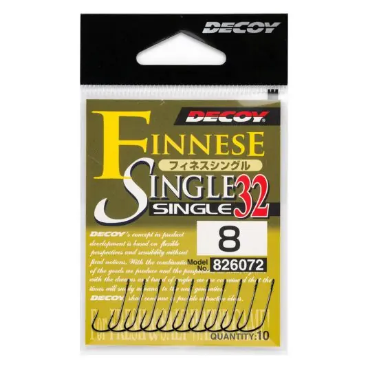 Carlige Decoy Finesse Single 32 Nr.10 Chilipir