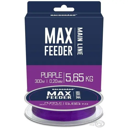 Comandă acum Fir monofilament Haldorado Max Feeder Main Line Purple 300m/0.22mm/6.28kg