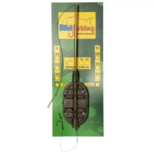 Preferatul clienților Montura Bibi Fishing Method Feeder Long Cast Spin, Nr.8/40g