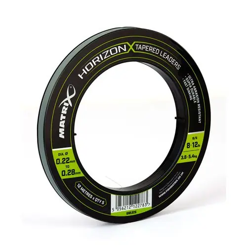 Chilipir Fir monofilament Matrix Horizon X Tapered Shock Leader 0.22-0.28mm/8-12lb/12m